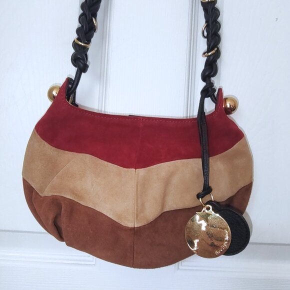 NEW See By Chloe suede colorblock sample crossbody EUC - Picture 1 of 9